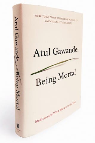 Book cover for "Being Mortal" by Atul